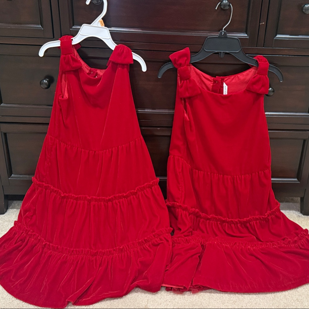 Janie and Jack Scarlet Velvet Dress